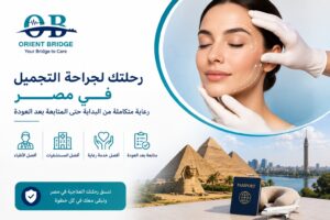 رحلة جراحة التجميل في مصر توضح أفضل الأطباء والمستشفيات والمتابعة بعد العودة مع Orient Bridge